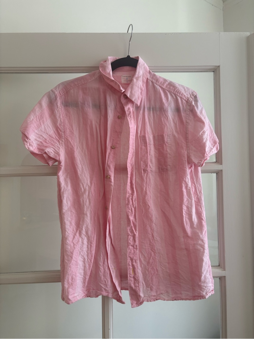Crewcuts Light Pink Men's Casual Button-Down Shirt